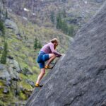 Risks - Man Climbing on Rock Mountain